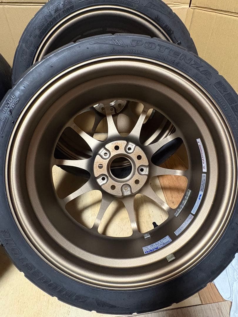 NNN RAYS CE28N SW20 用17インチホイールセット