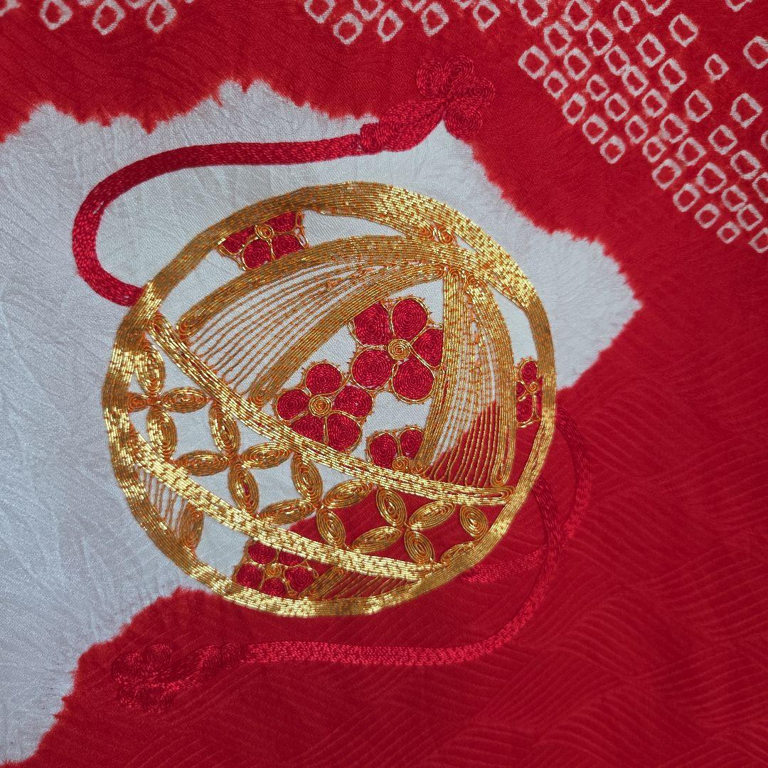 No18 正絹 　女の子お祝い着物　産着　長襦袢付き　七五三