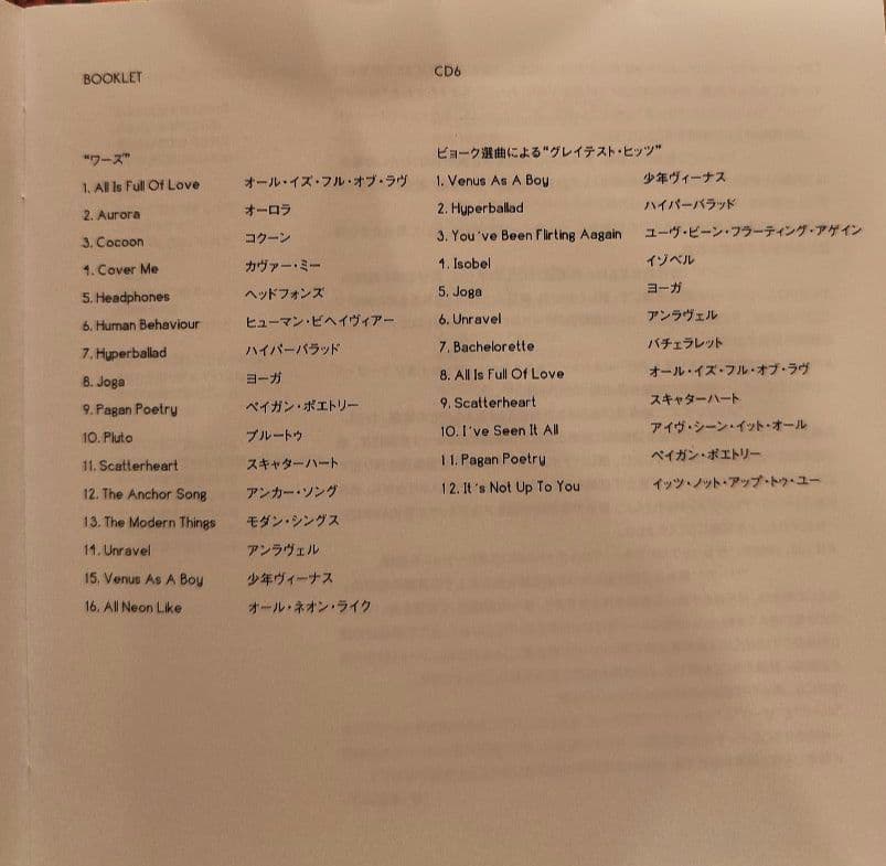 Björk Family Tree 6枚組CD