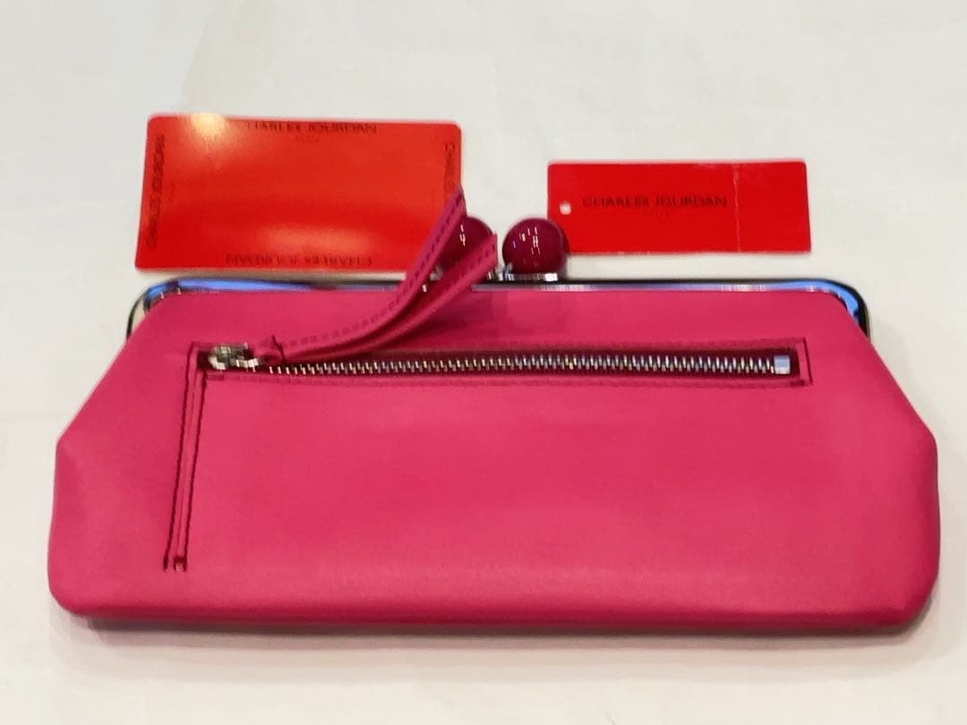新品　シャルルジョルダン　がま口　財布　キャンディ　ピング
