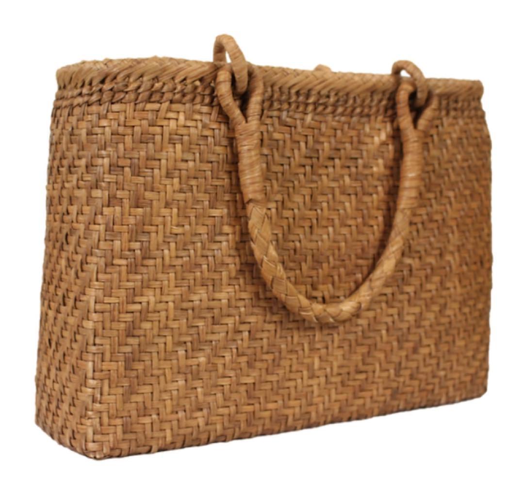 期間限定【特選】 最高級山葡萄 網代編み 細編みバッグ　ストラップ葡萄藤