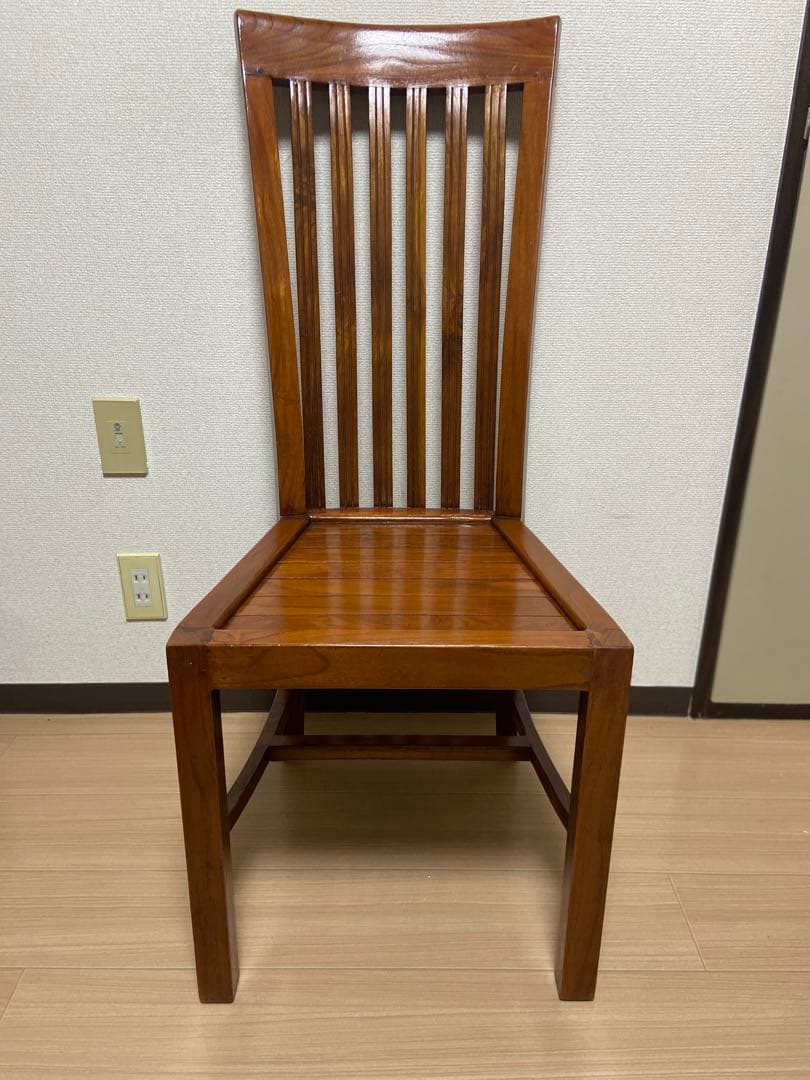 t*0様 アンティークチーク ハイバックチェア