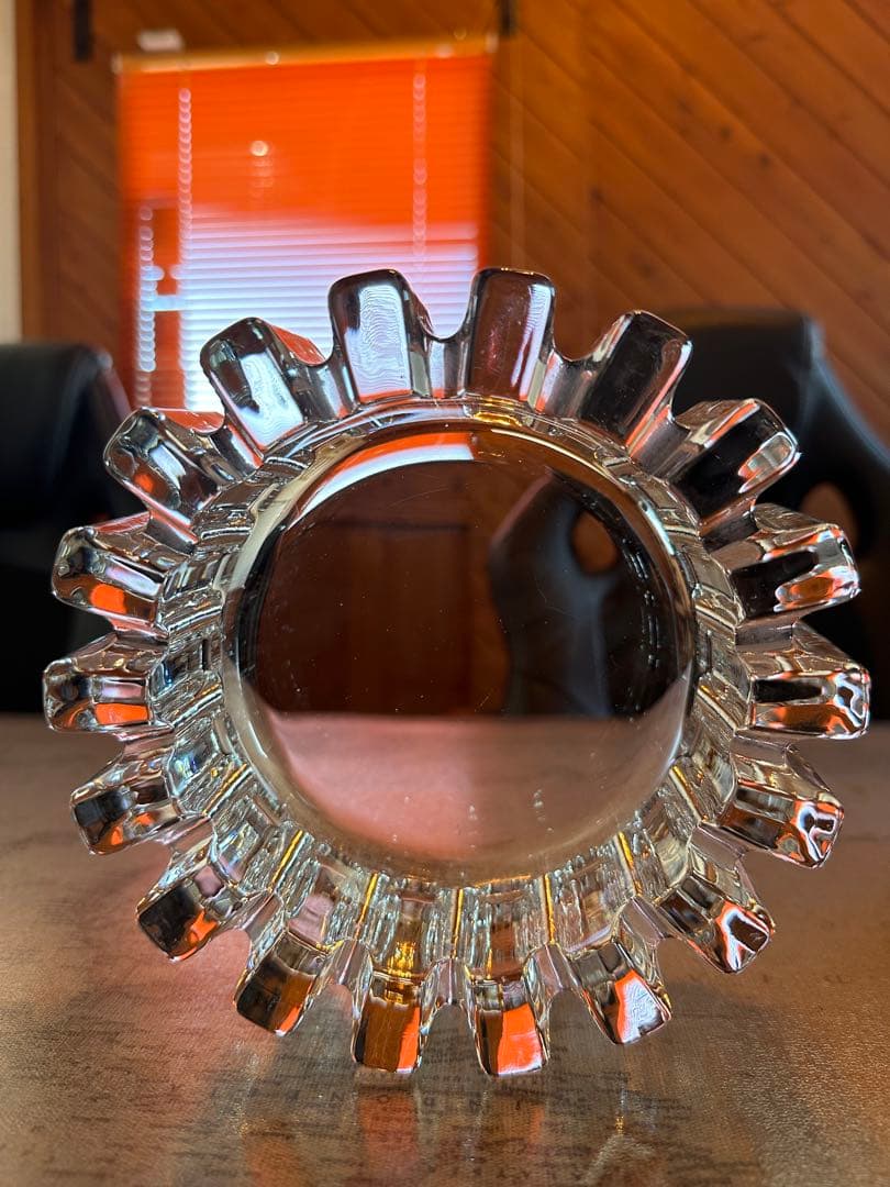 昭和　レトロ　バブル期　カメイガラス　KS-136 ギア　灰皿　美品　かっこいい