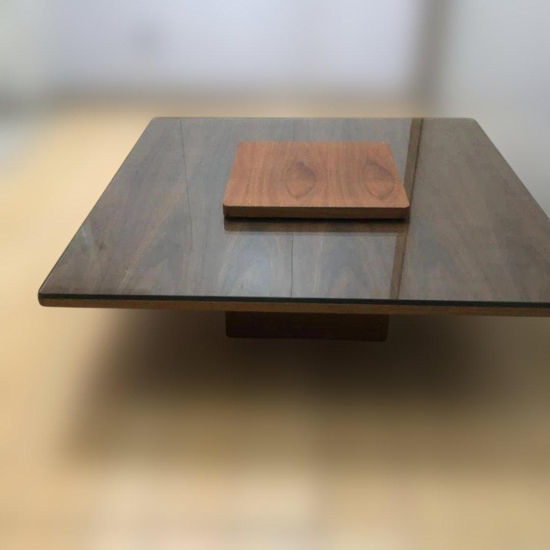 climb　 木製 ローテーブル 強化ガラスセンターテーブル 250831