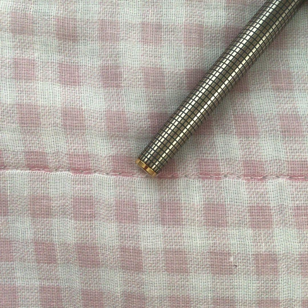 セーラー 21K 21金 万年筆 スターリングシルバー silver 格子 廃盤