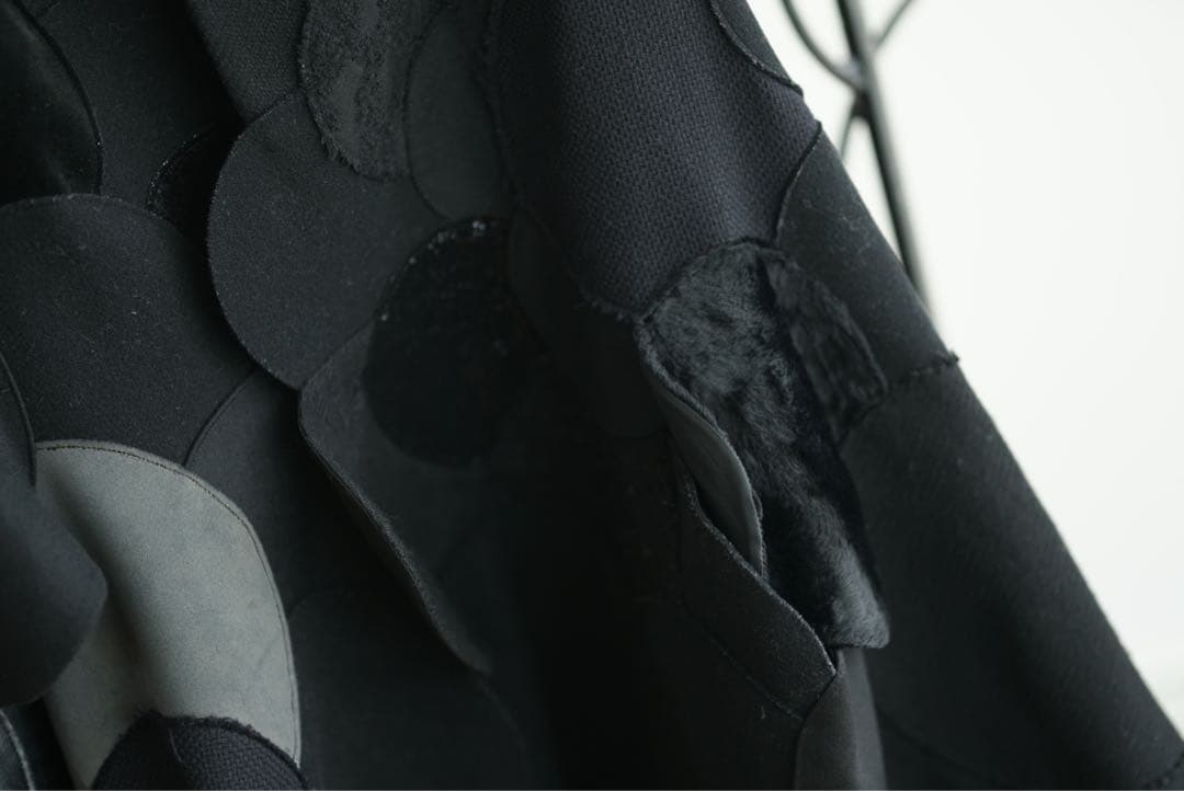 14aw ジュンヤワタナベ コムデギャルソン パッチワーク ポンチョ コート