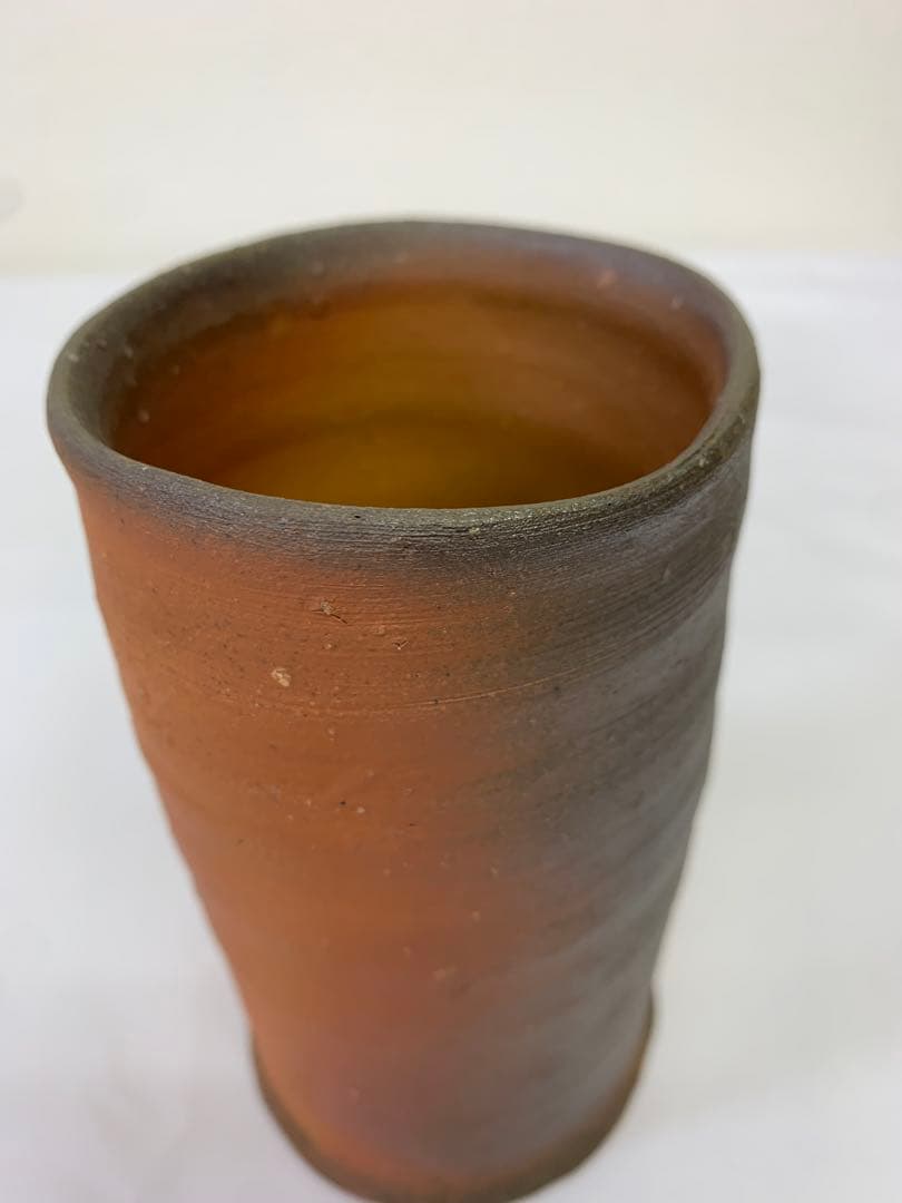 中村六郎　備前　麦酒呑　共箱