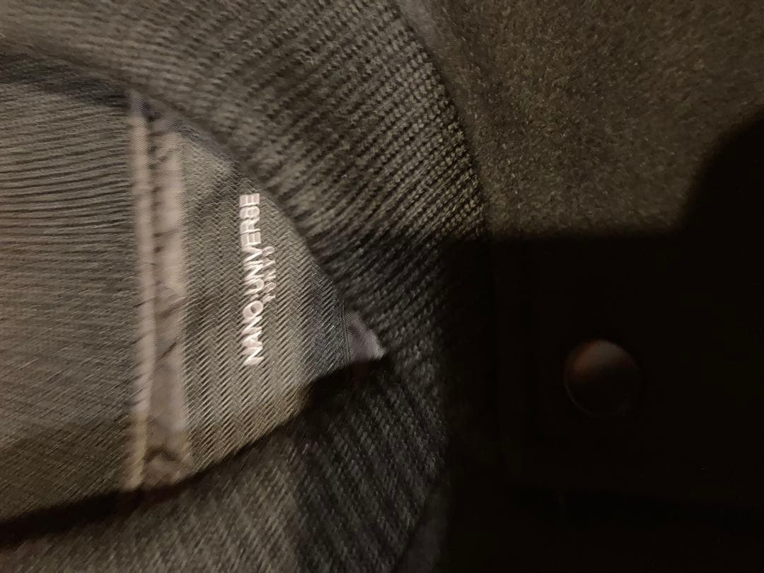 【美品】NANO UNIVERSE スタジャンナノユニバース袖ラムレザー切り替え