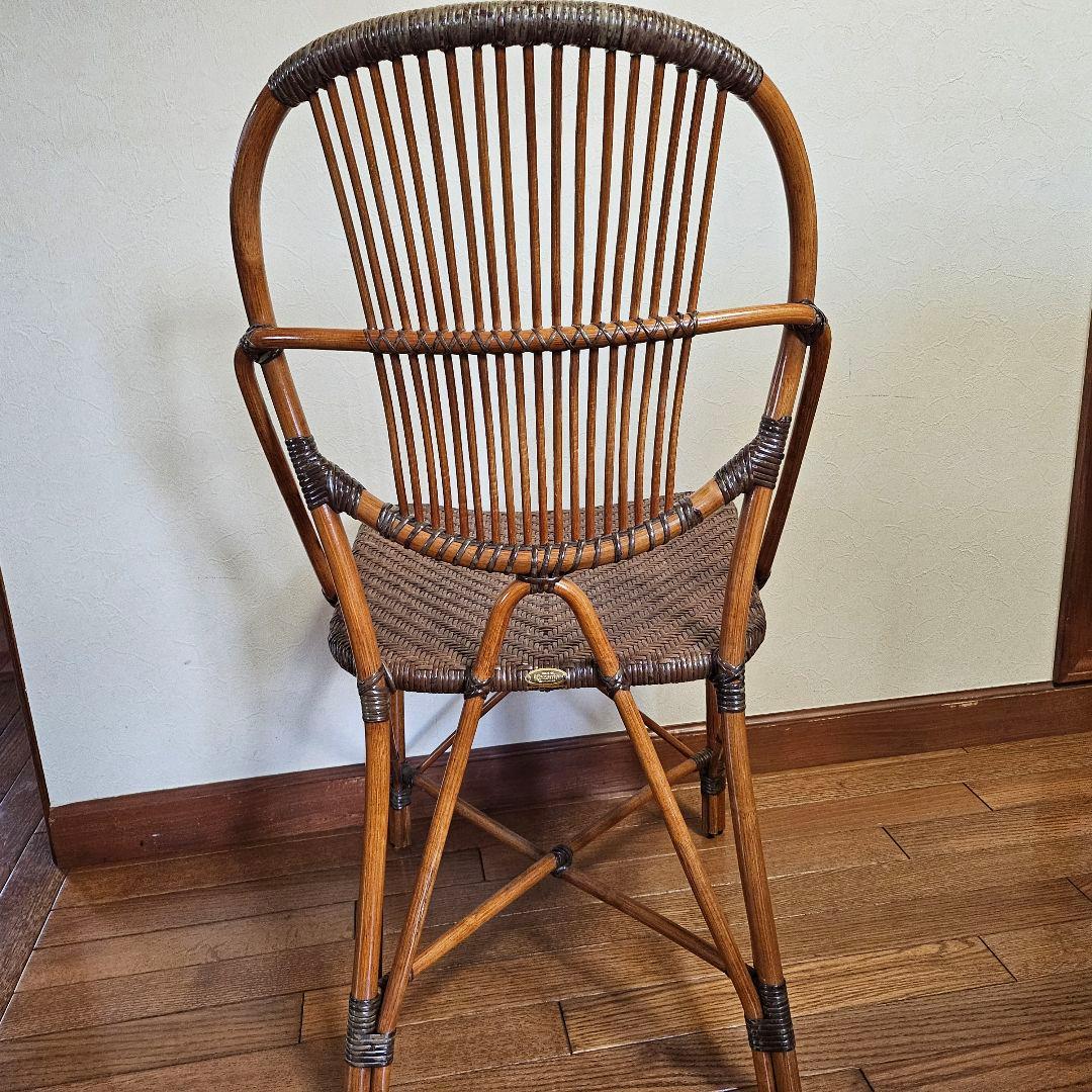 Kazama カザマ ラタンチェア ダイニングチェア 籐椅子 イス 希少