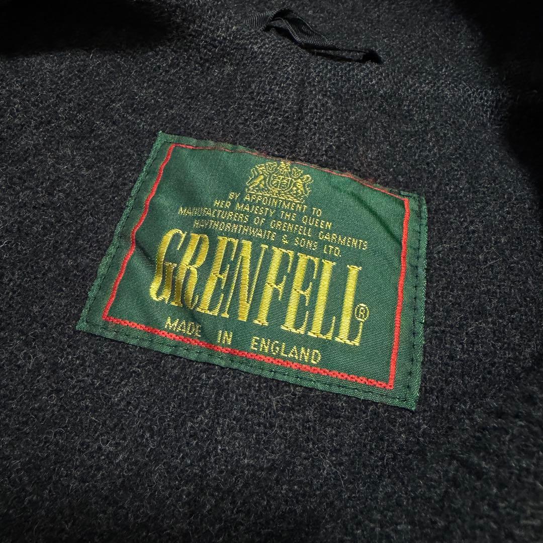 イギリス製　GRENFELL　グレンフェル　ヘリンボーン　ダッフルコート