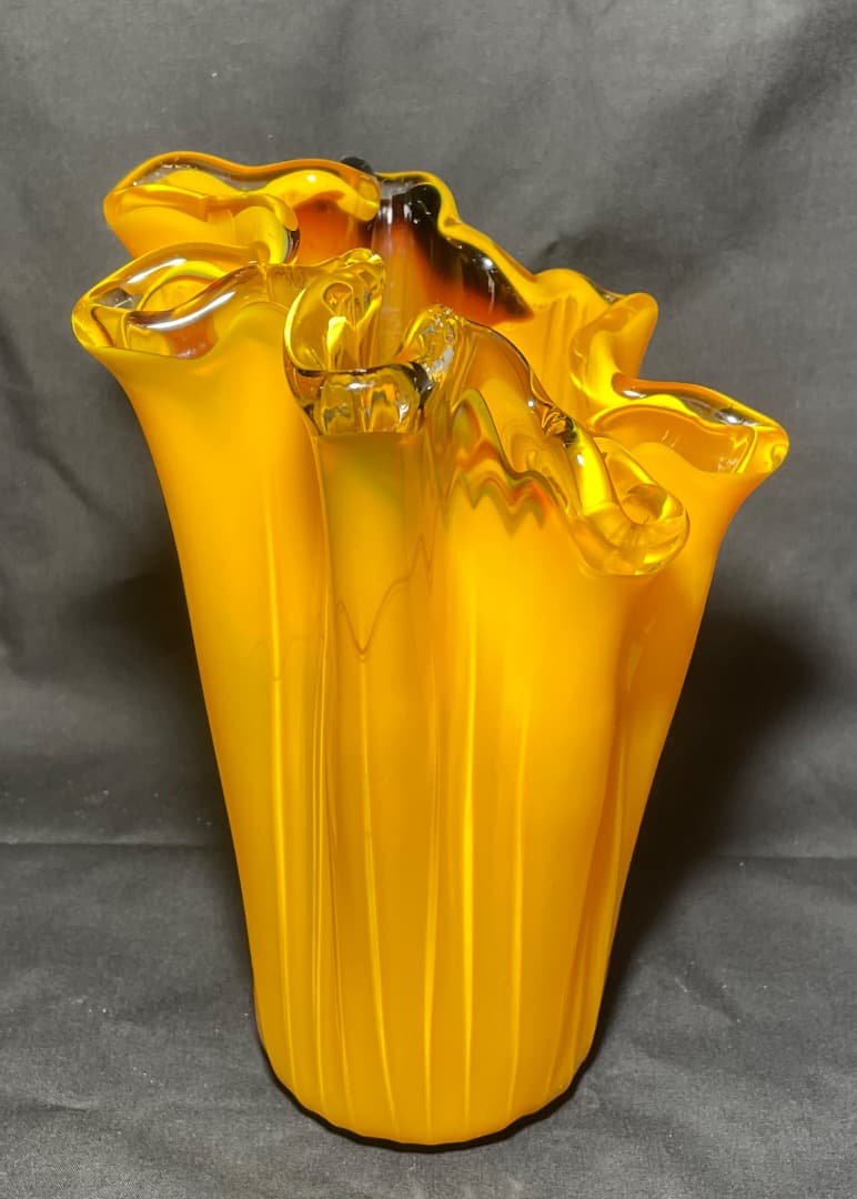 イタリア ガラス 花瓶