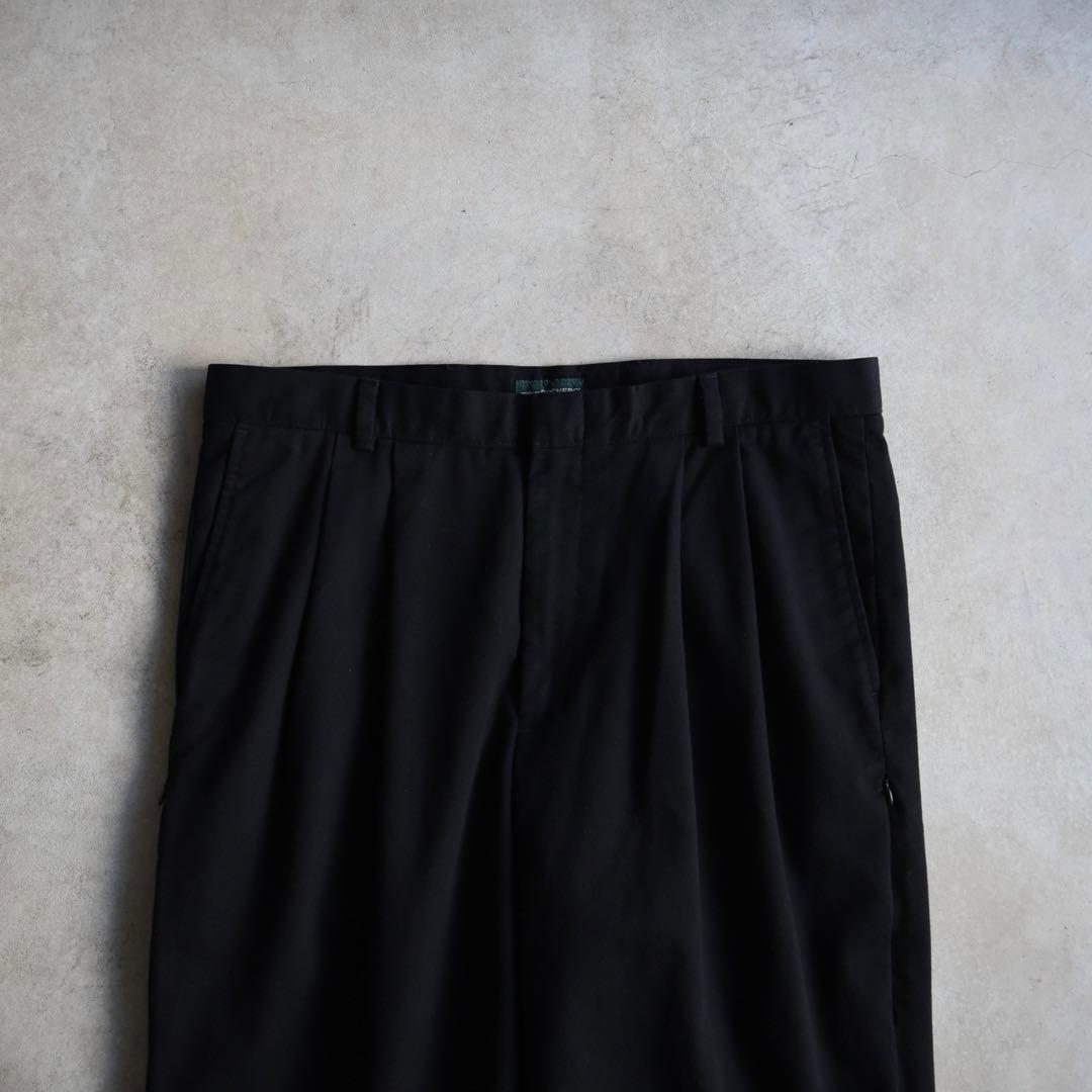 00s DOCKERS ドッカーズ ツータックチノスラックス 黒 W36 L29