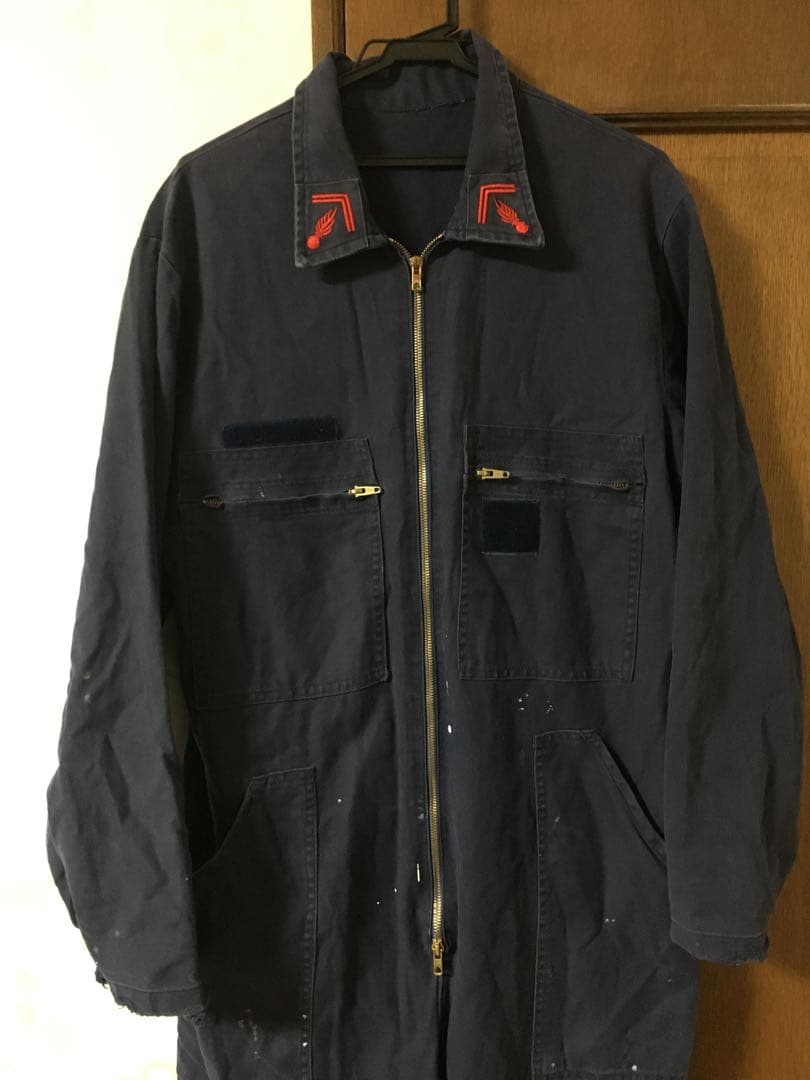 フランス ファイヤーマン オールインワン つなぎ ジャンプスーツ ヴィンテージ