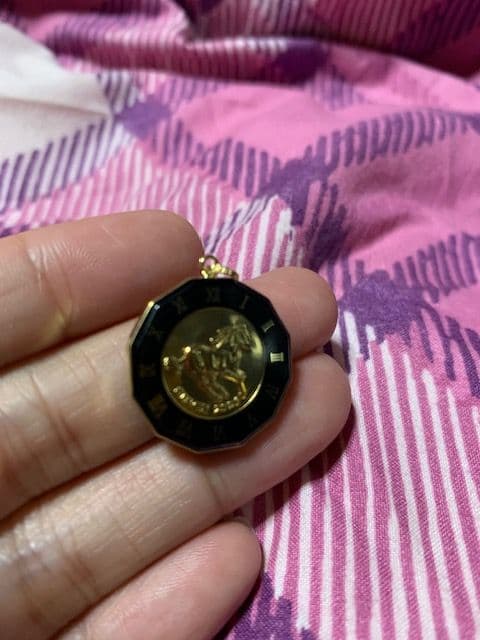 アクセサリー K18 YG ILLUSION GLASS PENDANT HORSE.