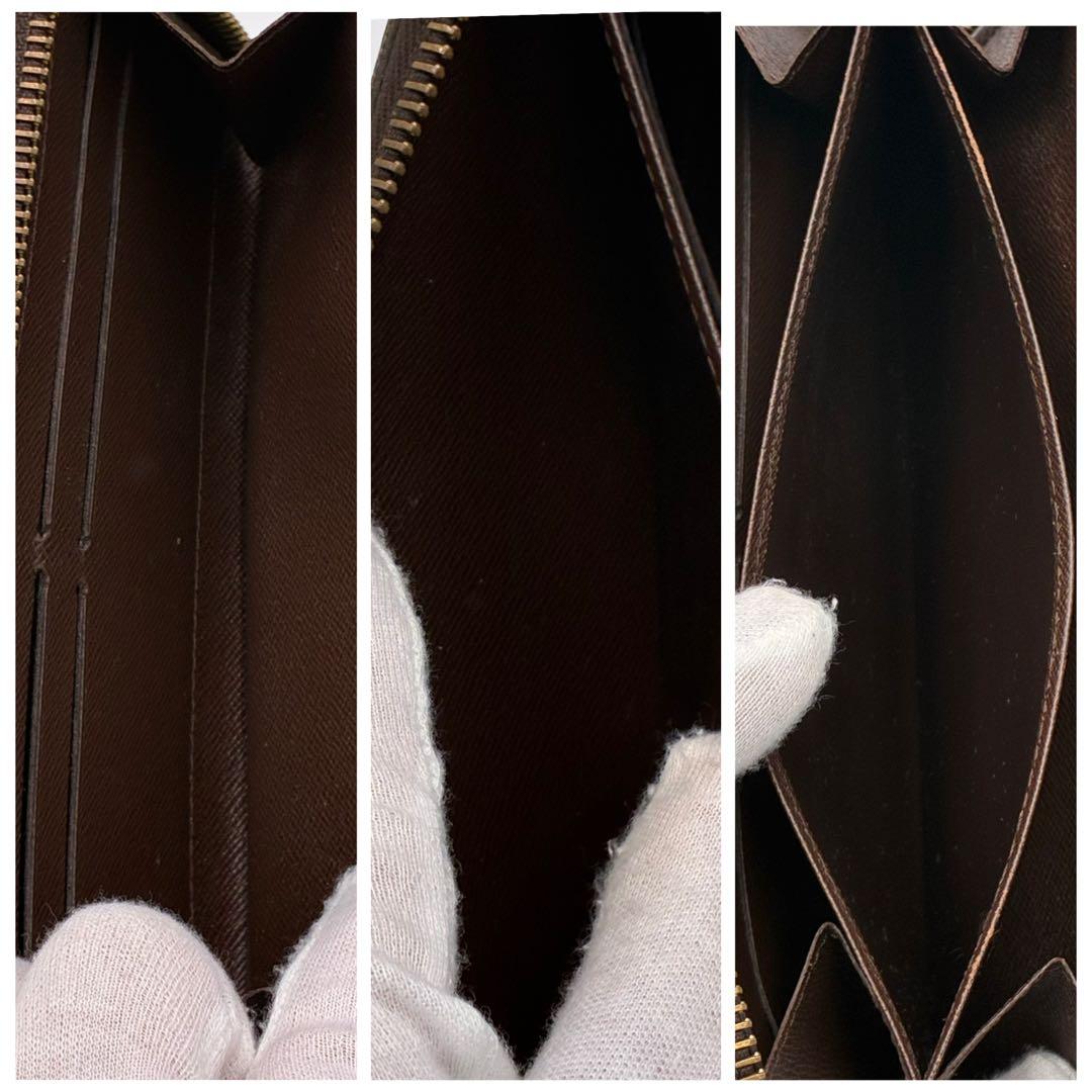 ルイヴィトン　ジッピーウォレット　長財布　ダミエ　エべヌ　ブラウン