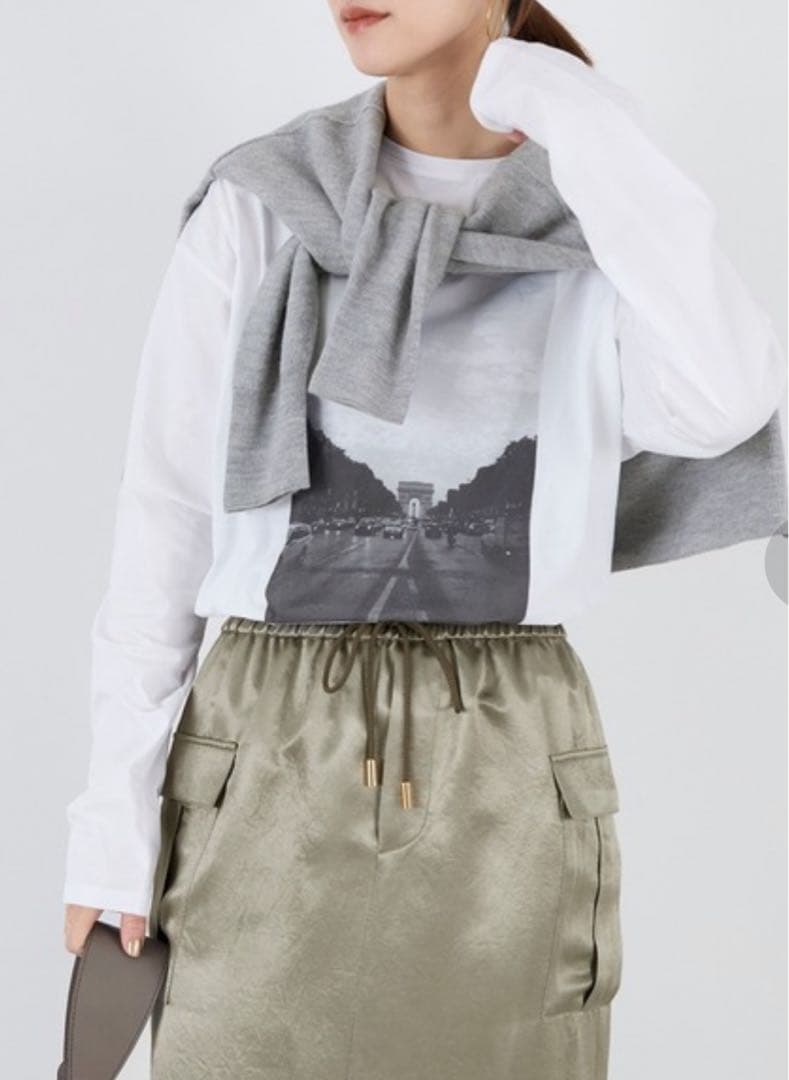 ☆新品！MICA&DEALフォトプリント 長袖Tシャツ ロンT