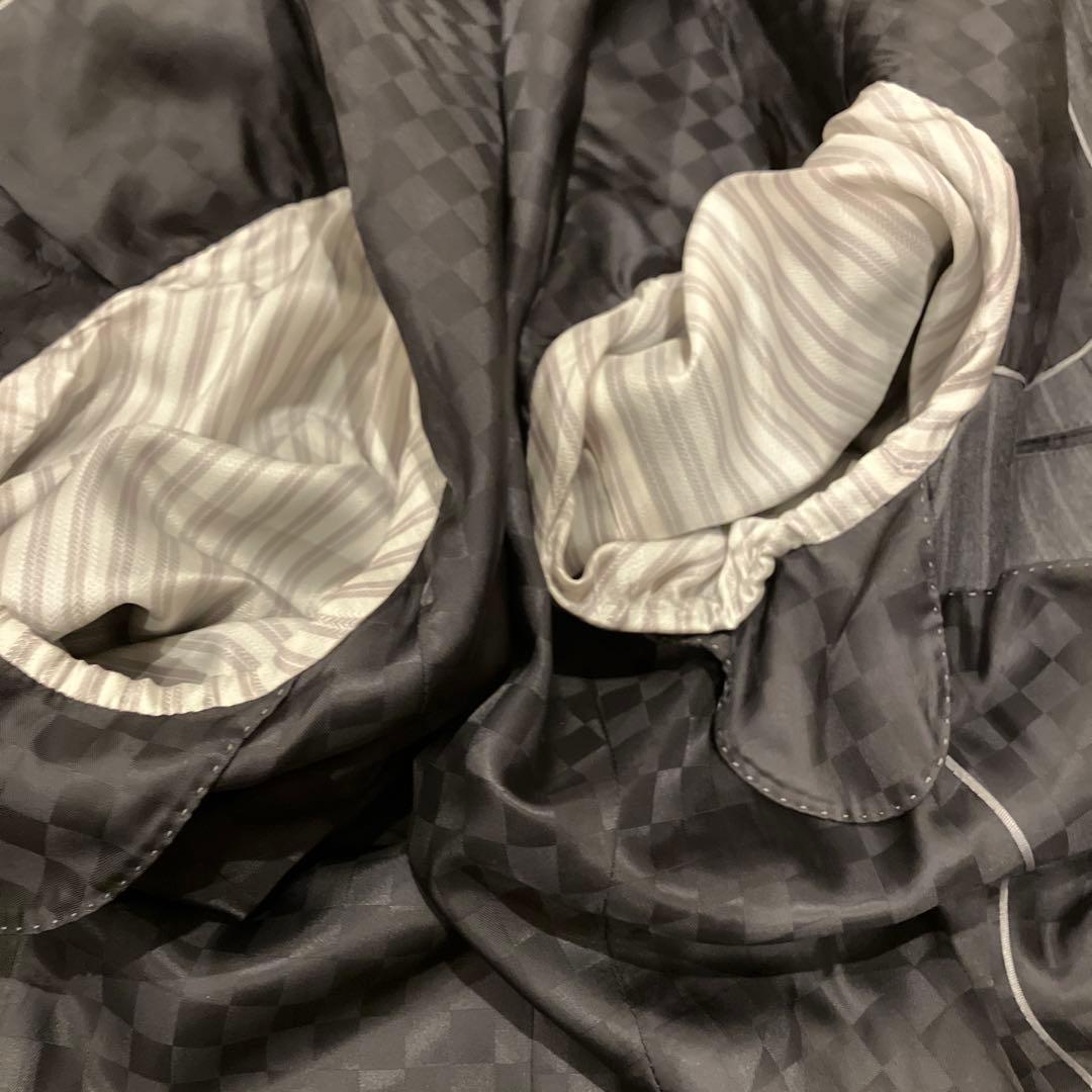 極美品✨️HILTON コロンボ super130 スーツ 紺 チェック A 6