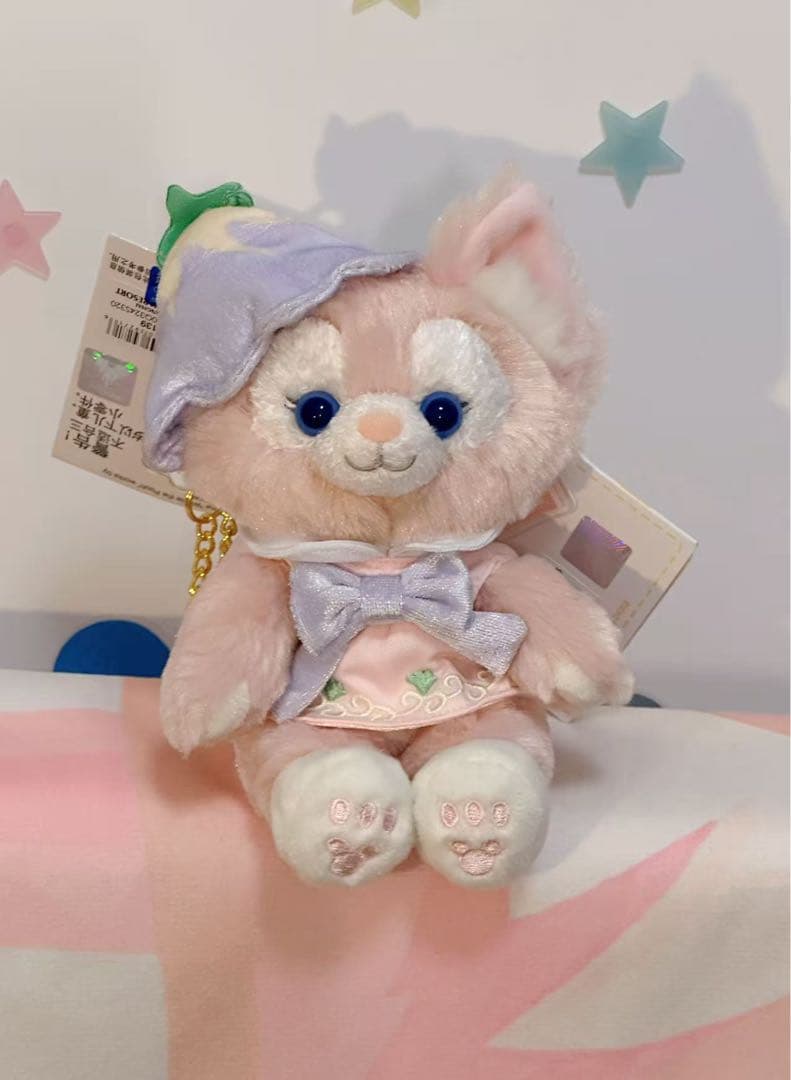 お顔厳選　上海ディズニー　虹　カラフル　リーナベル　ぬいぐるみss5526