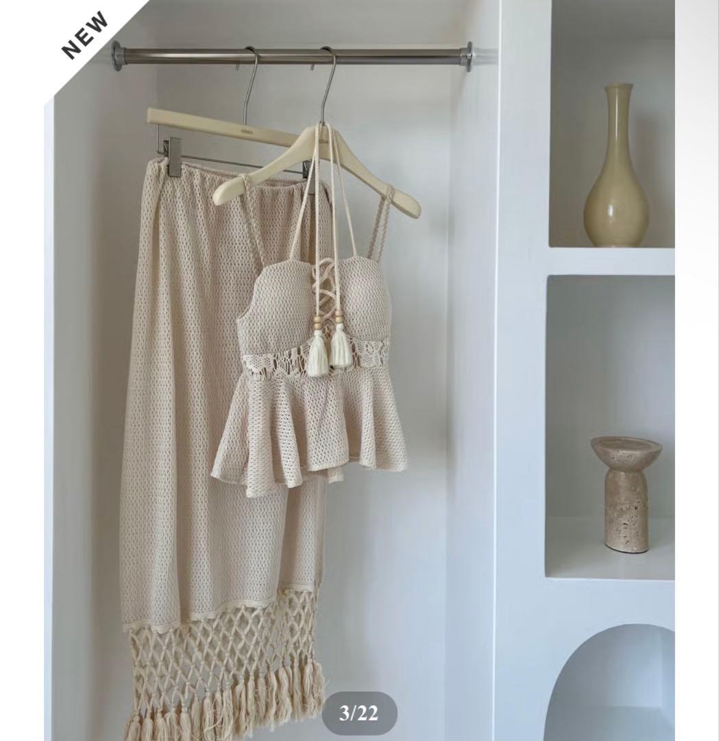 AERMA summer knit swim wear 3点set