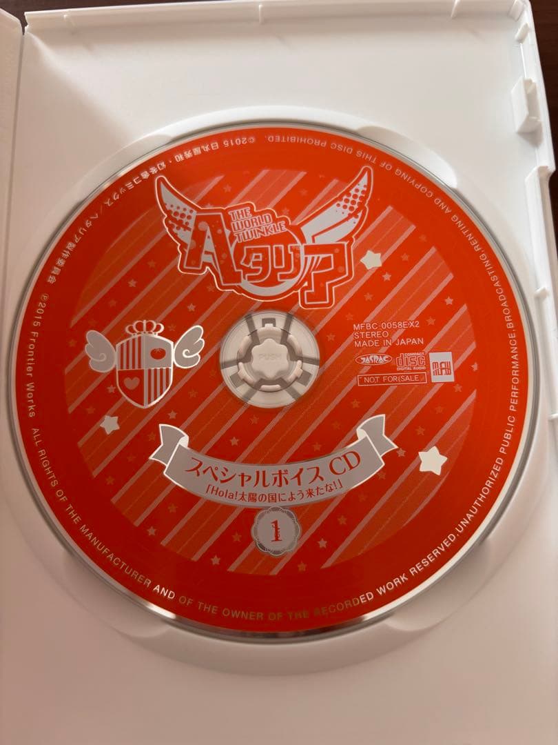 ヘタリア World Twinkle アニメDVDセット 特典CD 原作カード付