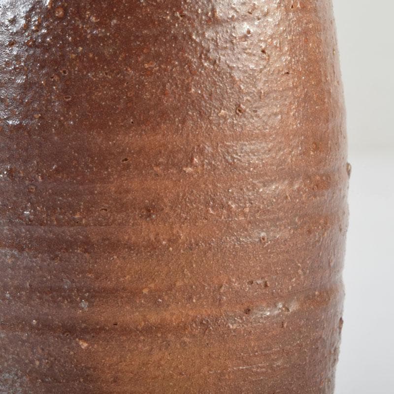 茶道具　信楽焼　清宗作　肩衝茶入　仕覆付　共箱　V　9141