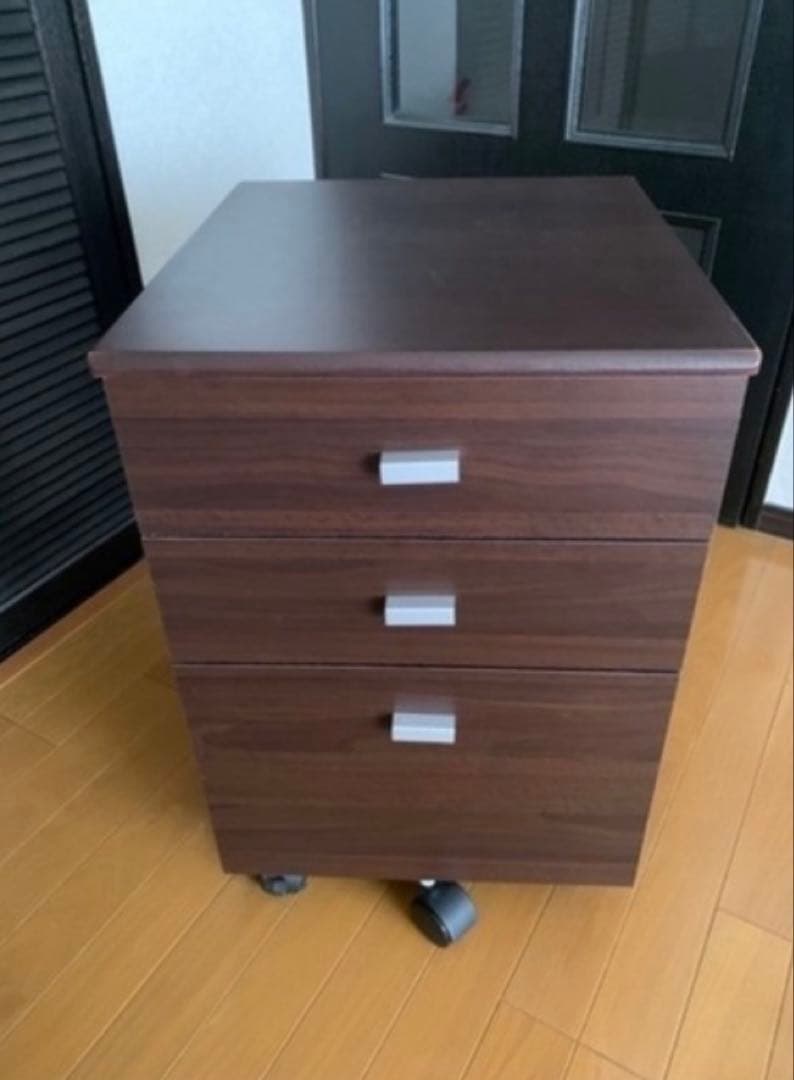 【福岡市 直接引取り限定】キャスター付きデスクワゴン