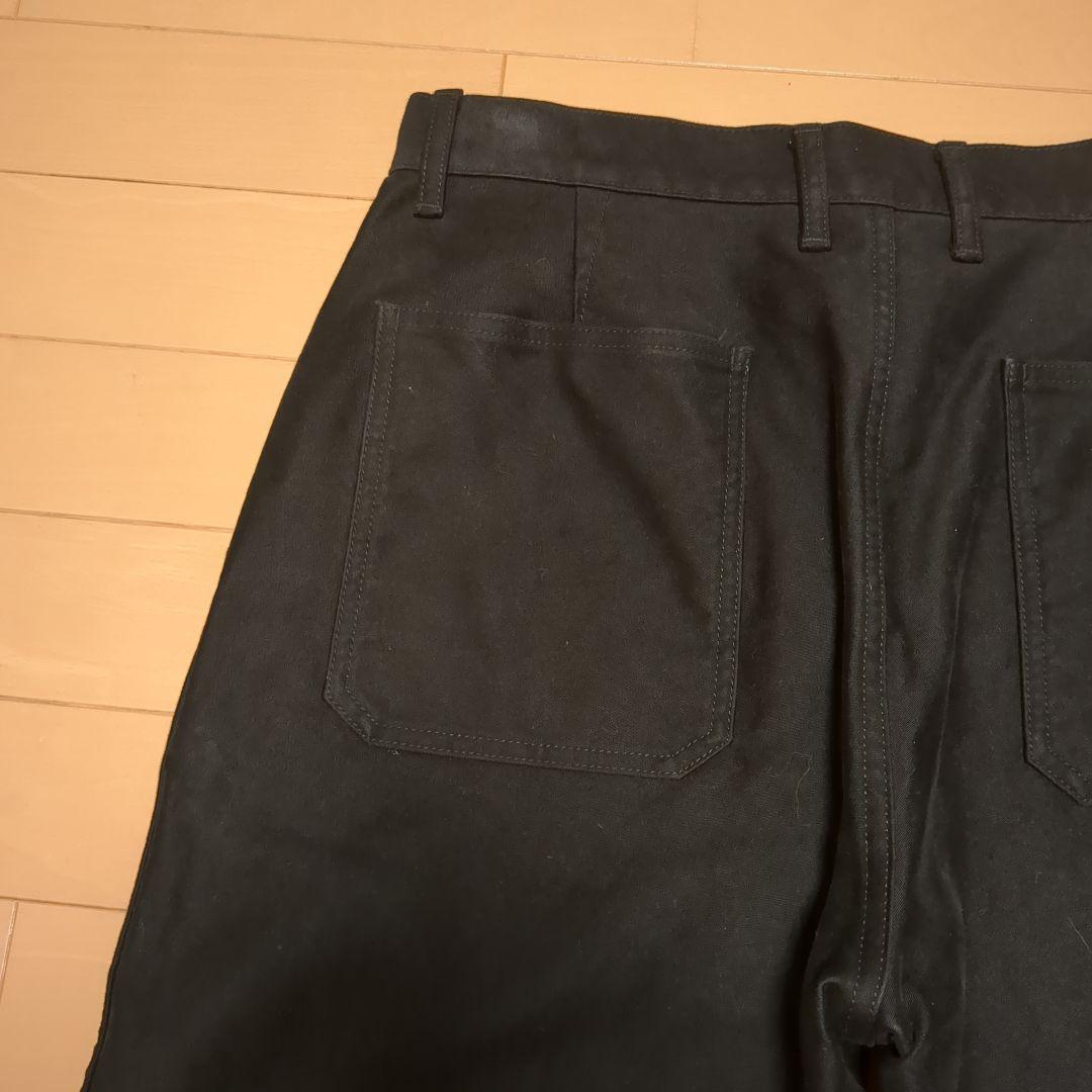 FOB FACTORY モールスキントラウザーズパンツ サイズ3　ブラック
