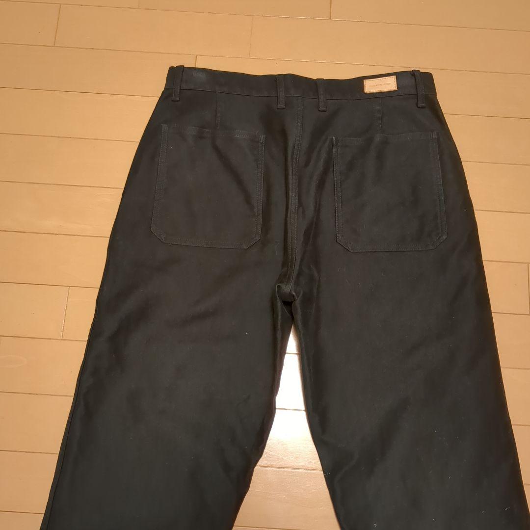 FOB FACTORY モールスキントラウザーズパンツ サイズ3　ブラック