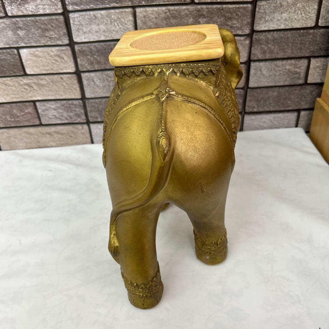 真鍮　ゾウ　置物　インテリア アンティーク