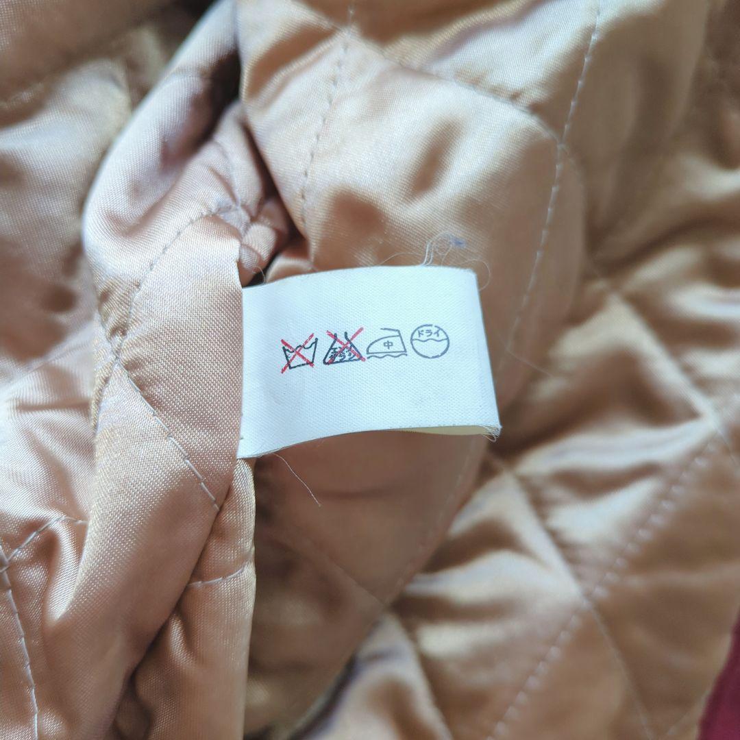 90sヴィンテージunknownスタジャンメルトン袖本革両面刺繍短丈バイカラーL