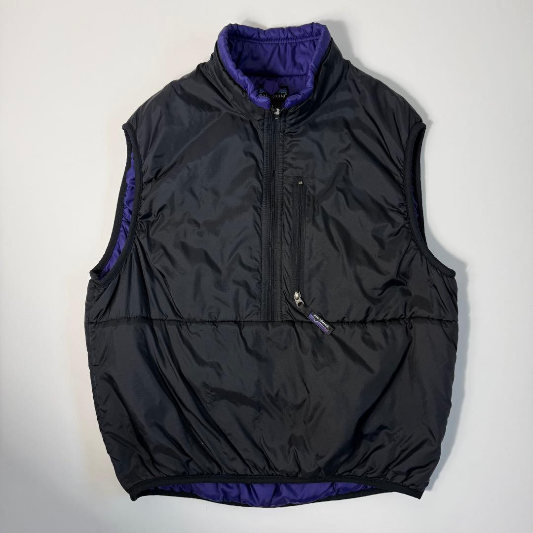 90's patagonia パタゴニア USA製 パフボールベスト ブラック