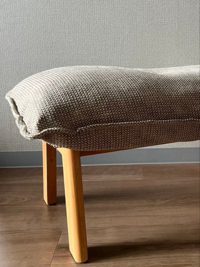 MUJI 無印良品　ハイバックリクライニングソファー用　オットマン　ベージュ