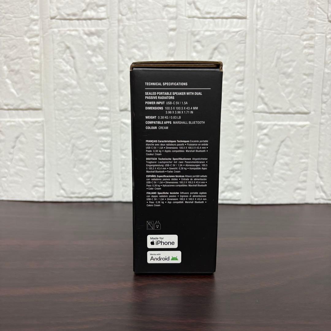Marshall Willen Ⅱ クリーム Bluetoothスピーカー