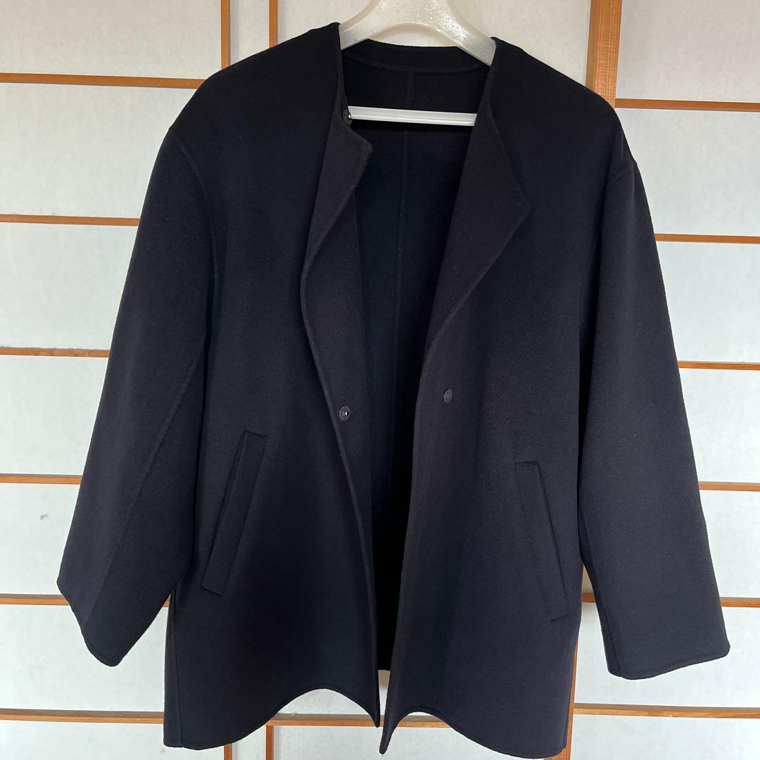 イエナSLOBE IENA ハミルトンショートコート ノーカラーコート