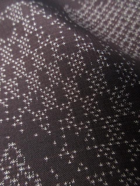 新古品！東京ますいわ屋＊純泥染＊７マルキ＊本場大島紬＊着物＊１６５ｃｍ＊裄６８