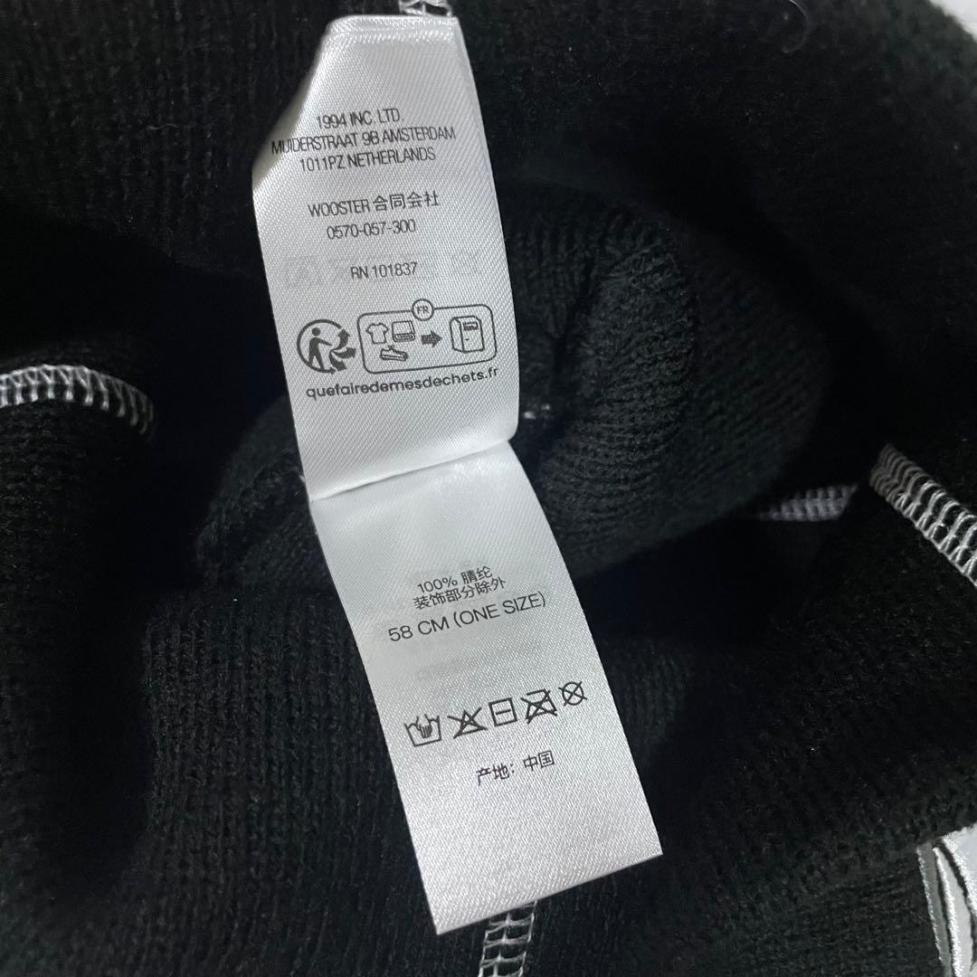 未使用品　Supreme Racing Panel Beanie \"Black\"