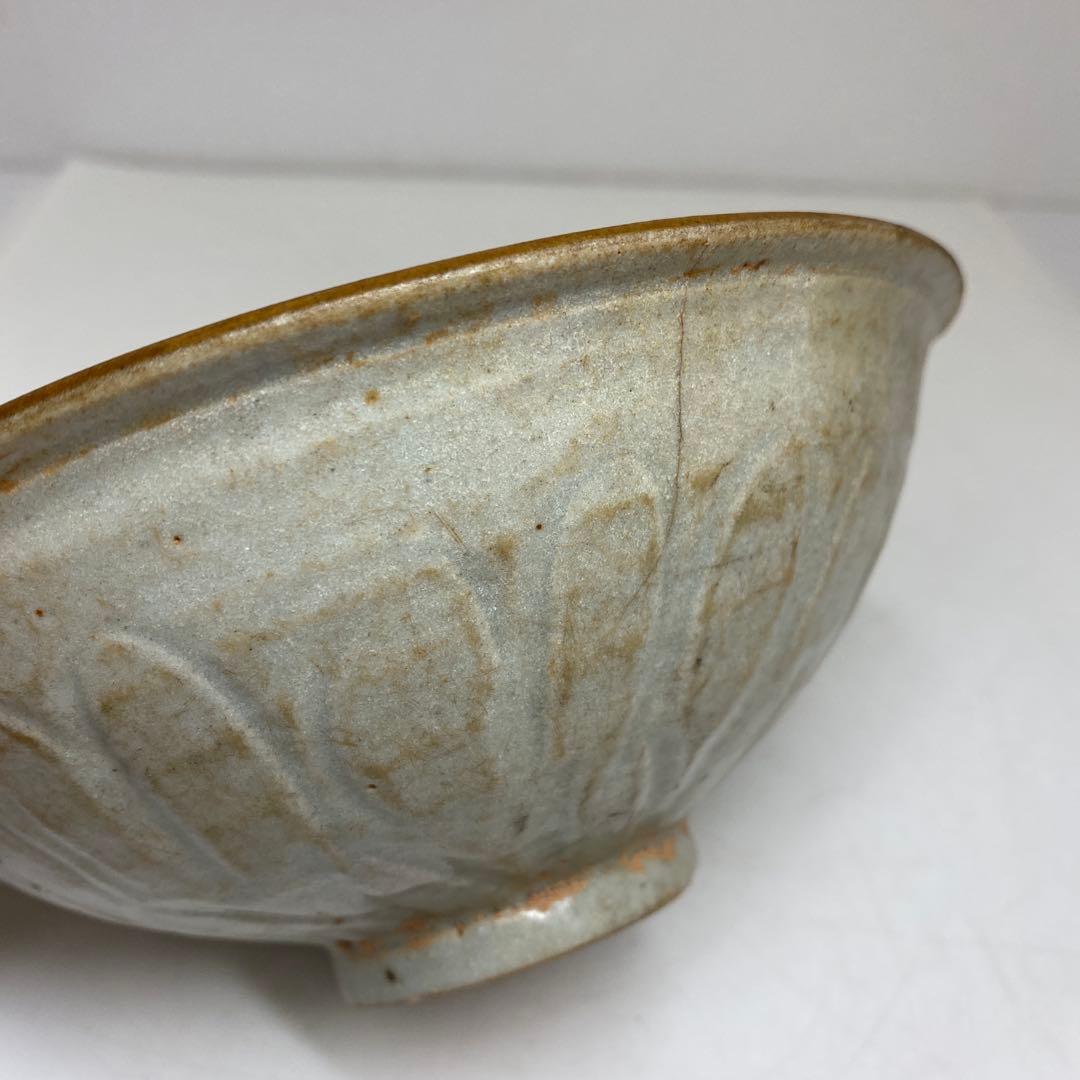 中国宋時代　青白磁鉢　幅約17.3㎝　東さ7-0616②