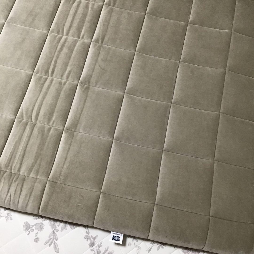 美品☆エアウィーヴ 四季布団ベージュ シングル敷き布団 収納バッグ付き