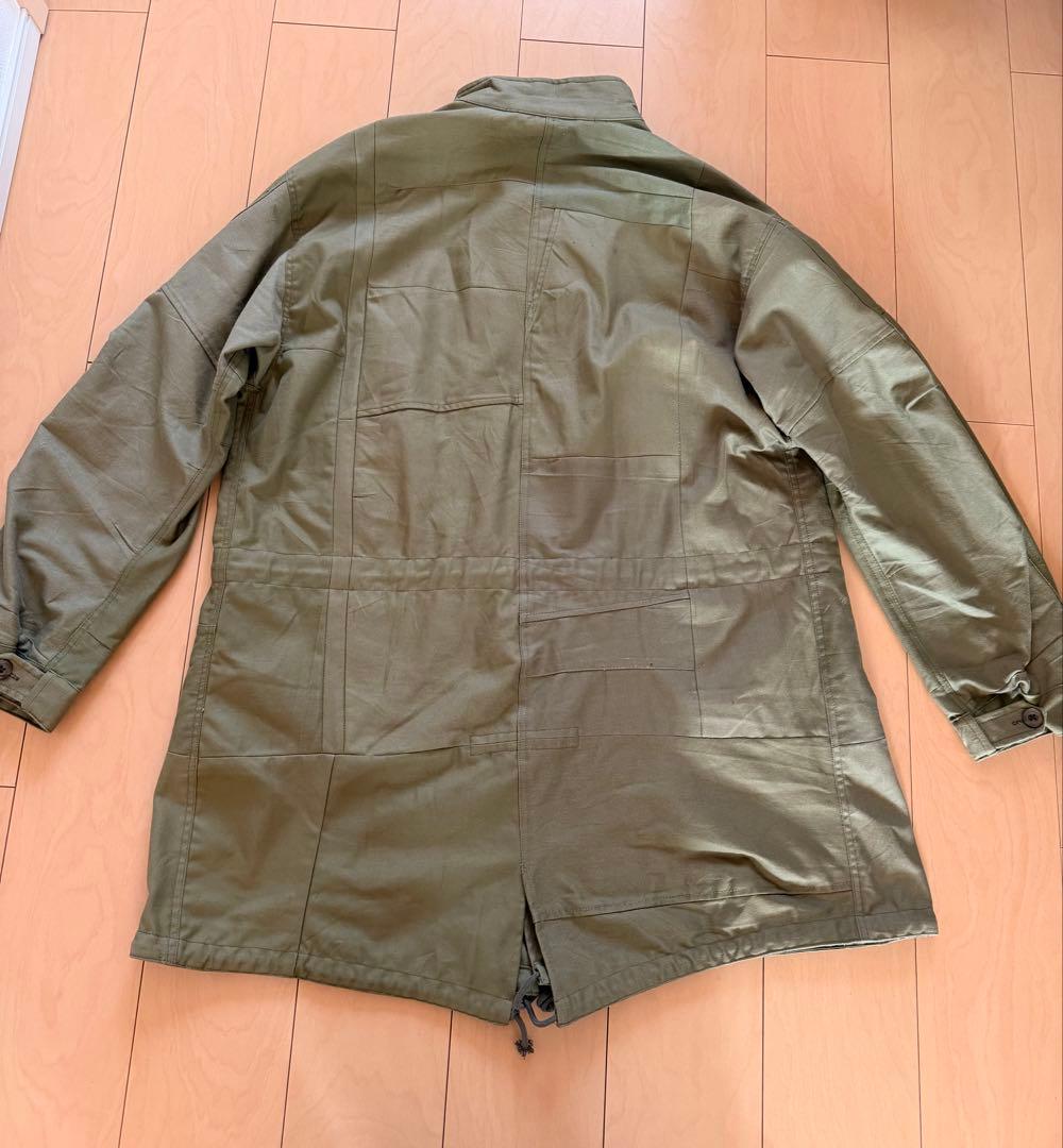 SEEALL ミリタリーコート オリーブ F ドローコード ロング