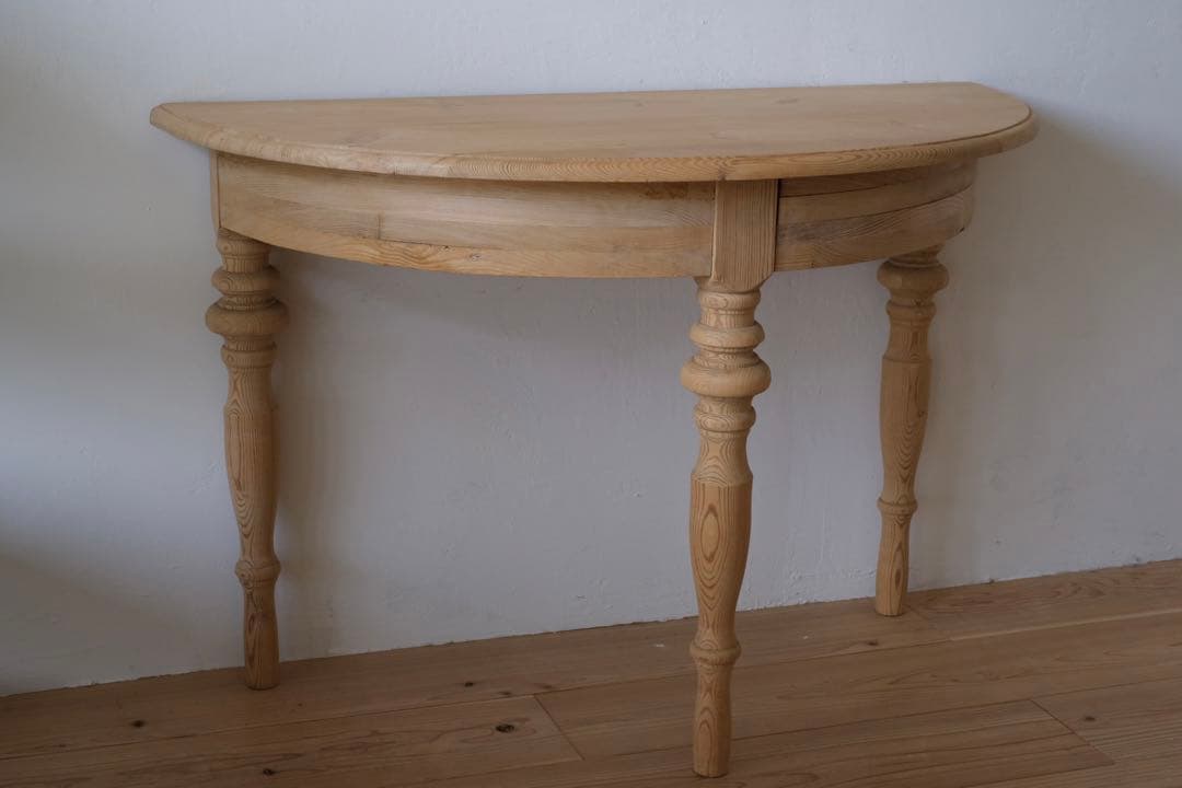 M’s　ヴィンテージ ハーフラウンド テーブル 剥離