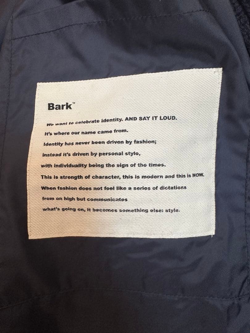 Bark ネイビー ダッフルコート