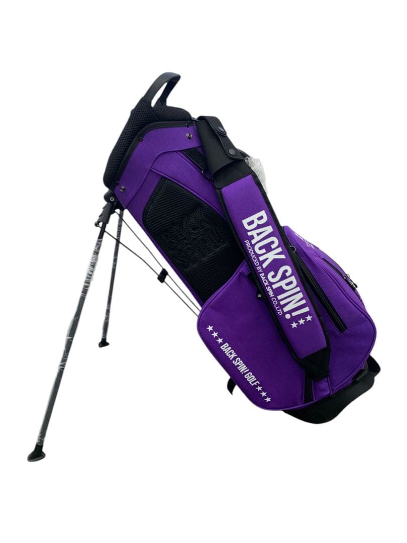 【開封済・未使用】BACK SPIN! スタンドキャディバッグ パープル ゴルフ