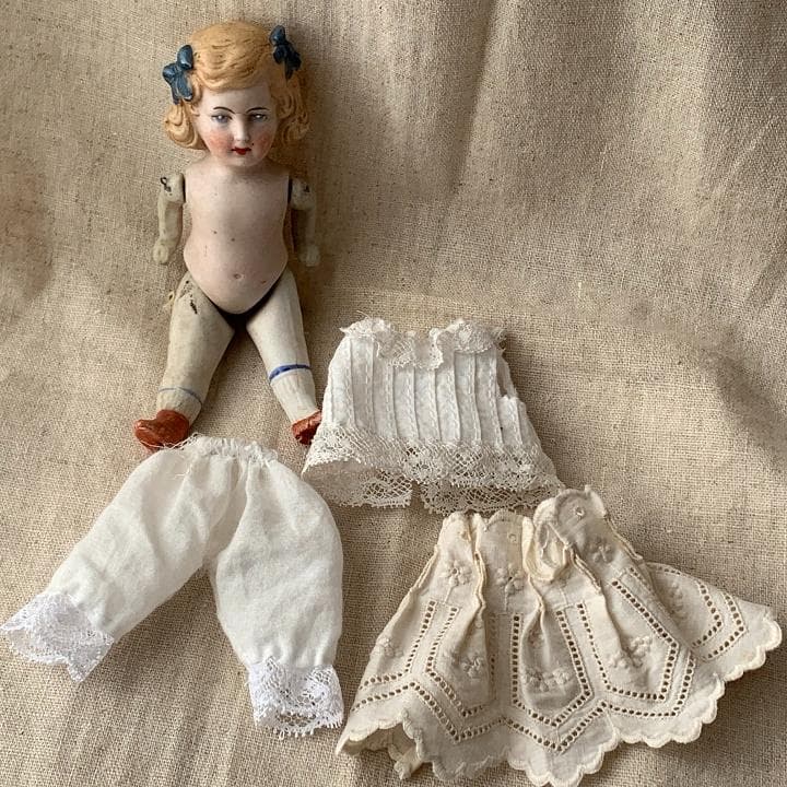 ミニョネット ビスクドール ドイツ 刻印　アンティーク オールビスク Doll