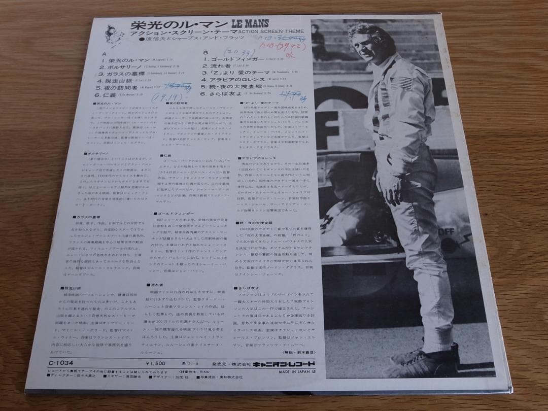 原信夫とシャープスアンドフラッツ 栄光のル・マン LP RARE GROOVE