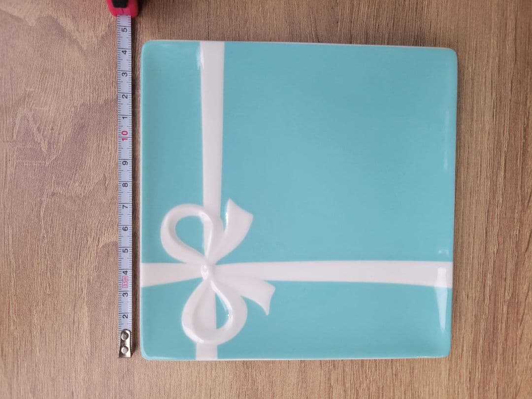 ティファニー　リボンデザイン プレート 2枚セット ティファニー　ペアグラス