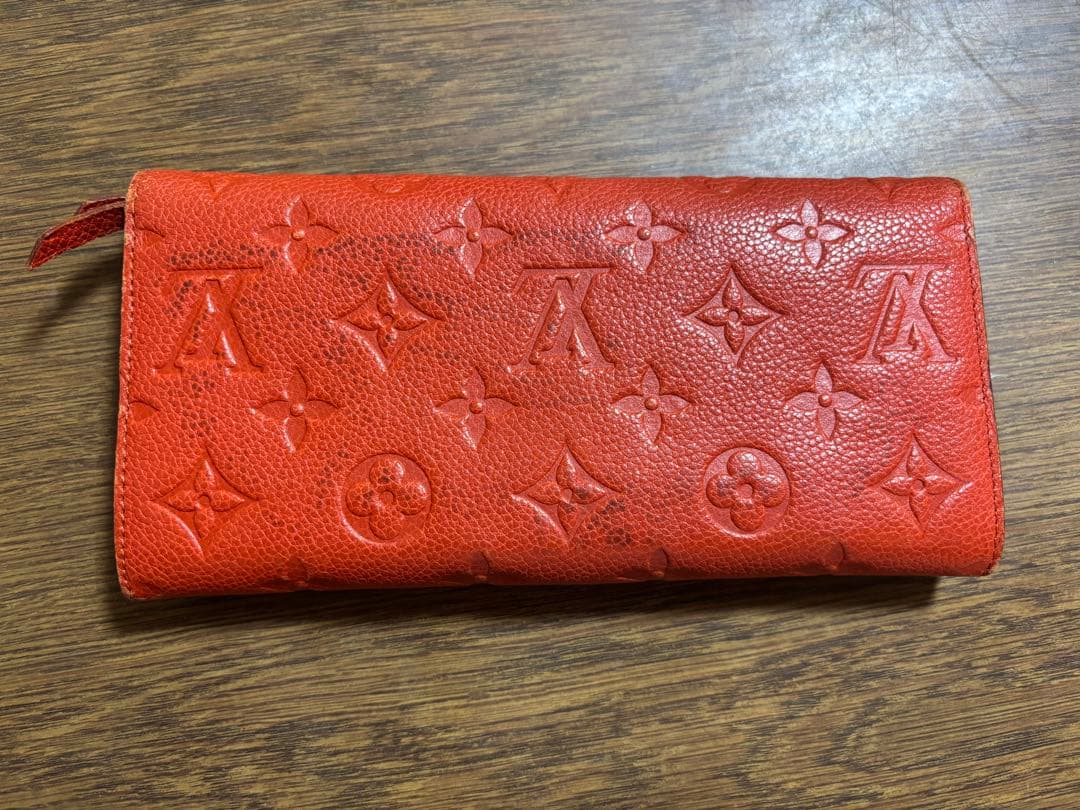 Louis Vuitton オレンジ　ルイヴィトン モノグラム 長財布