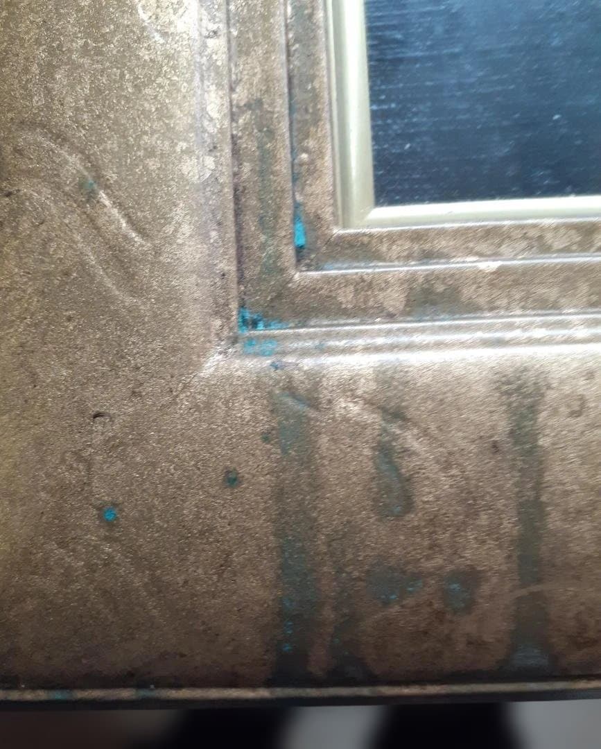 八木道夫 花の絵 油彩画 金色のフレーム