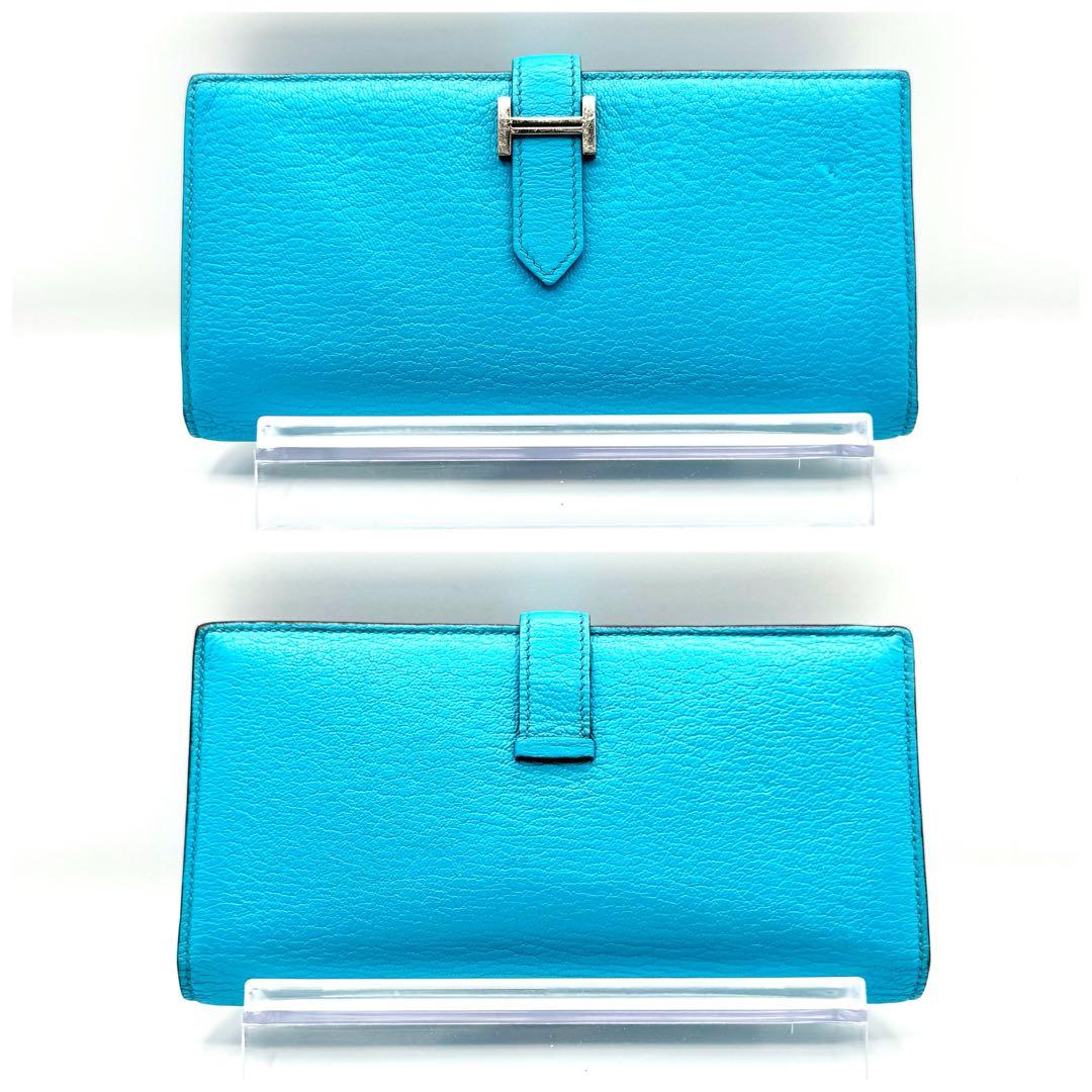 HERMES エルメス ベアンスフレ シェーブル SV金具 マチ付き 希少カラー