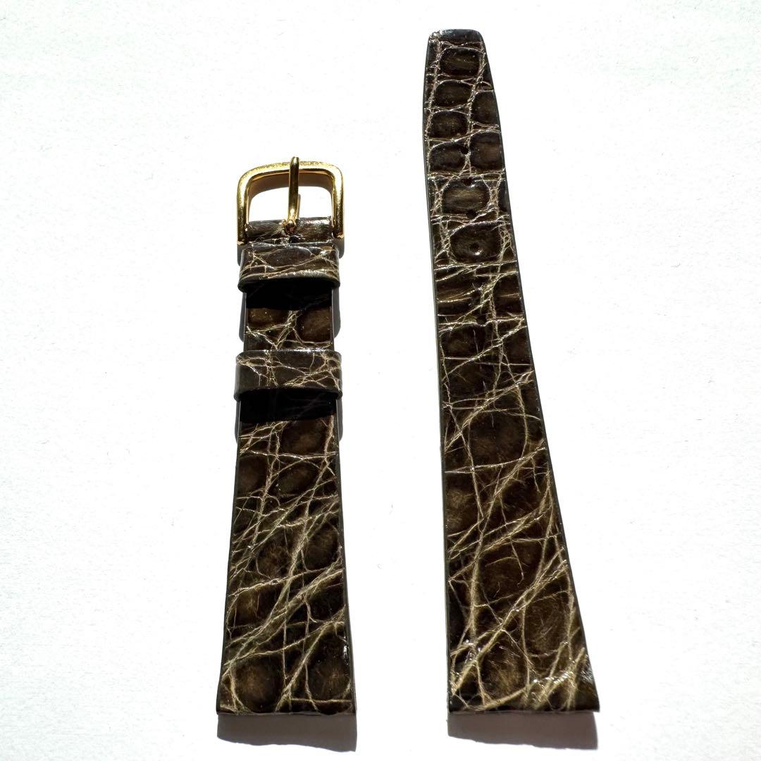 時計 18mm Real CROCODILE Watch Straps Vintage