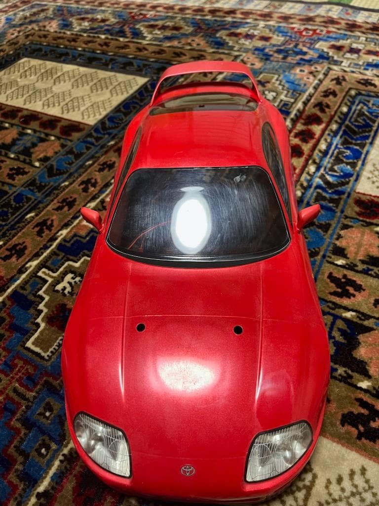 タミヤ 1/10 電動RC トヨタ スープラ 電飾カスタム 塗装済完成品みボディ